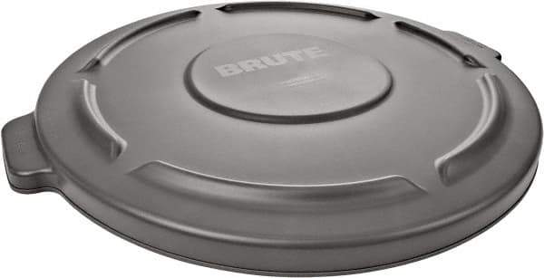 Rubbermaid - Round Lid for Use with 10 Gal Round Trash Cans - Gray, Polyethylene, For 2632 Brute Trash Cans - Eagle Tool & Supply