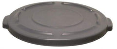 Rubbermaid - Round Lid for Use with 20 Gal Round Trash Cans - Gray, Plastic, For 2620 Brute Trash Cans - Eagle Tool & Supply