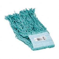 Rubbermaid - 5" Green Head Band, Small Blended Fiber Cut End Mop Head - 4 Ply, Use for General Purpose - Eagle Tool & Supply