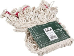 Rubbermaid - 5" Green Head Band, Medium Blended Fiber Loop End Mop Head - 4 Ply, Clamp Jaw Connection, Use for General Purpose - Eagle Tool & Supply