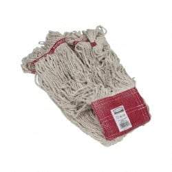 Rubbermaid - 5" Red Head Band, Large Blended Fiber Loop End Mop Head - 4 Ply, Clamp Jaw Connection, Use for General Purpose - Eagle Tool & Supply