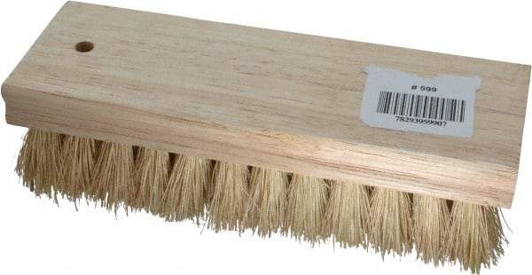 PRO-SOURCE - 1" Bristle Length, Tampico Scrub Brush - 7" OAL, Hardwood Block - Eagle Tool & Supply