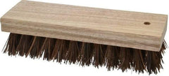 PRO-SOURCE - 1" Bristle Length, Palmyra Scrub Brush - 7" OAL, Hardwood Block - Eagle Tool & Supply