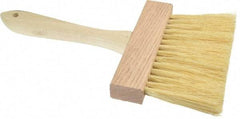 PRO-SOURCE - Tampico Surface Preparation Kalsomine Brush - 3" Bristle Length, 6" Wide, Wood Handle - Eagle Tool & Supply