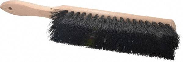 PRO-SOURCE - Polypropylene Counter Duster - 2-1/2" Bristle Length, 9" Long Head, Hardwood Handle, Black - Eagle Tool & Supply