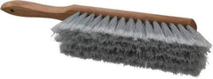 PRO-SOURCE - Plastic Counter Duster - 2-1/2" Bristle Length, 8" Long Head, Hardwood Handle, Gray - Eagle Tool & Supply