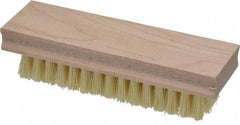 PRO-SOURCE - 6-1/2" OAL Hand & Fingernail Scrub Brush - Tampico Bristles, Hardwood Block - Eagle Tool & Supply