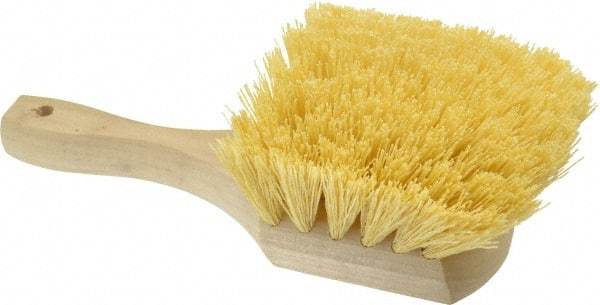 PRO-SOURCE - 2" Bristle Length, Polypropylene Utility Scrub Brush - 8" OAL, Hardwood Block - Eagle Tool & Supply