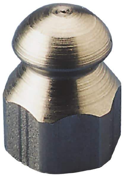 Value Collection - 4,200 psi Fixed, Stainless Steel, Sewer Pressure Washer Nozzle - 7.5mm Orifice Diam, 1/4" Thread, FPT, Polished - Eagle Tool & Supply