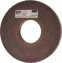Norton - 8" Diam, 1" Face Width, 3" Center Hole, Medium Grade, Aluminum Oxide Deburring Wheel - Convolute, Hard Density 8 Grade, 4,500 RPM - Eagle Tool & Supply