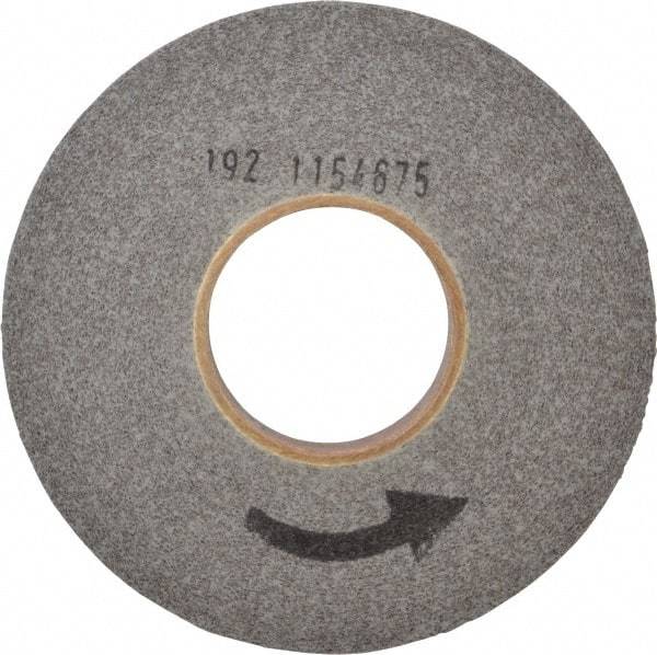 Norton - 8" Diam, 1" Face Width, 3" Center Hole, Fine Grade, Silicon Carbide Deburring Wheel - Convolute, Hard Density 8 Grade, 4,500 RPM - Eagle Tool & Supply
