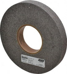 Norton - 8" Diam, 1" Face Width, 3" Center Hole, Fine Grade, Silicon Carbide Deburring Wheel - Convolute, Hard Density 9 Grade, 4,500 RPM - Eagle Tool & Supply