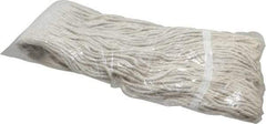 PRO-SOURCE - 5" White Head Band, Large Cotton Cut End Mop Head - 4 Ply, Clamp Jaw Connection, Use for General Purpose - Eagle Tool & Supply