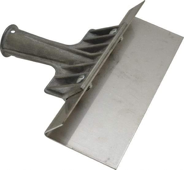 Haviland - Stiff Stainless Steel 1-Edge Scraper - 8" Blade Length, 8" Long Stainless Steel Handle - Eagle Tool & Supply