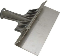 Haviland - Stiff Stainless Steel 1-Edge Scraper - 8" Blade Length, 8" Long Stainless Steel Handle - Eagle Tool & Supply