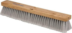 PRO-SOURCE - 18" General Purpose Polypropylene Push Broom - 3" Bristle Length, Wood Block, Threaded Handle Connection, Handle Sold Separately - Eagle Tool & Supply