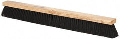 PRO-SOURCE - 30" General Purpose Horsehair Blend Push Broom - 3" Bristle Length, Wood Block, Threaded Handle Connection, Handle Sold Separately - Eagle Tool & Supply