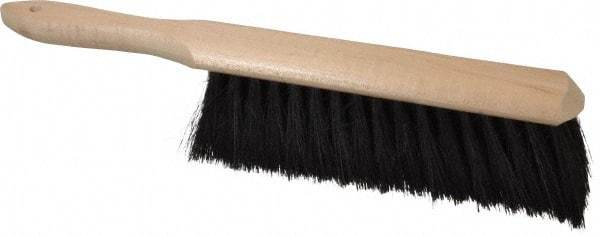 PRO-SOURCE - Tampico Counter Duster - 2-1/2" Bristle Length, 9" Long Head, Hardwood Handle, Black - Eagle Tool & Supply