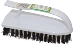 PRO-SOURCE - Polypropylene Scrub Brush - 6-1/2" OAL, Easy Grip Handle, Plastic Block - Eagle Tool & Supply