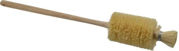 Made in USA - 21" OAL Toilet Bowl Brush - Tampico Bristles, 12" Wood Handle, White - Eagle Tool & Supply