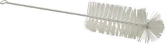 Made in USA - Synthetic Food Service Brush - 9-1/2" Long x 2-3/8" Wide Head, 5-1/2" OAL, White, Wire Block - Eagle Tool & Supply