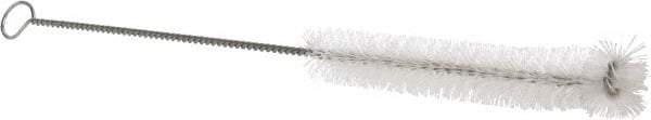 PRO-SOURCE - 1/2" Diam Nylon Tube Brush - 8" OAL, 3" Head Length, Wire Handle - Eagle Tool & Supply