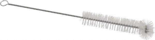 PRO-SOURCE - 3/4" Diam Nylon Tube Brush - 9" OAL, 3-1/2" Head Length, Wire Handle - Eagle Tool & Supply