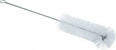 PRO-SOURCE - 1-3/8" Diam Nylon Tube Brush - 11" OAL, 4" Head Length, Wire Handle - Eagle Tool & Supply