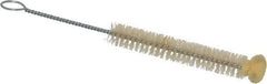 PRO-SOURCE - 1/2" Diam Sponge End, Tampico Tube Brush - 6-1/4" OAL, 3-1/4" Head Length, Wire Handle - Eagle Tool & Supply