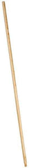 PRO-SOURCE - 54 x 15/16" Wood Handle for Push Brooms - Threaded Connection, Tan - Eagle Tool & Supply