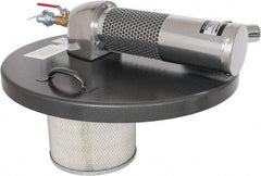 Guardair - Air Powered Wet/Dry Drum Vacuum Head - 2" Vacuum Hose Fitting, Use with Standard 55 Gal Units - Eagle Tool & Supply