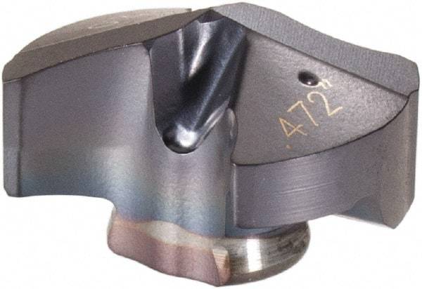 Iscar - Series IDI-SG, 11.99mm Diam Grade IC908 140° Replaceable Drill Tip - Carbide, TiAlN Finish, 12 Seat Size - Eagle Tool & Supply