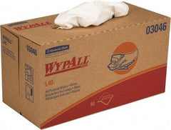 WypAll - L40 Dry General Purpose Wipes - Pop-Up, 10" x 10-3/4" Sheet Size, White - Eagle Tool & Supply