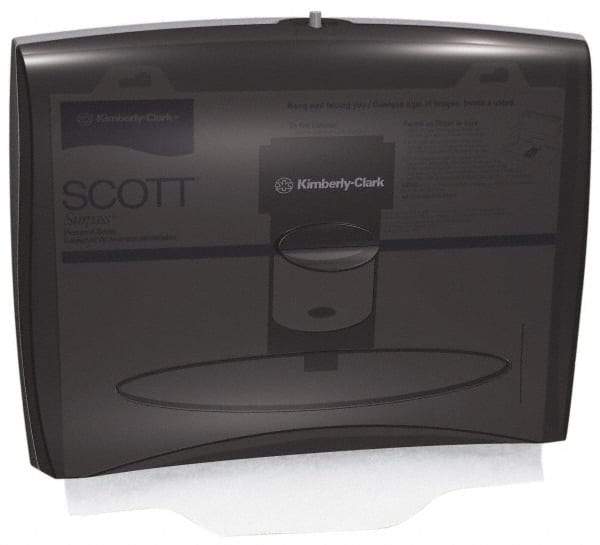 Kimberly-Clark Professional - 125 Capacity Smoke Gray Plastic Toilet Seat Cover Dispenser - 13-1/4" High x 17-1/2" Wide 3-1/4" Deep - Eagle Tool & Supply