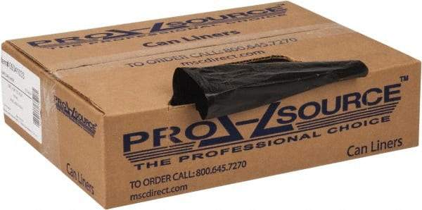 PRO-SOURCE - 0.6 mil Thick, Household/Office Trash Bags - 30" Wide x 36" High, Black - Eagle Tool & Supply