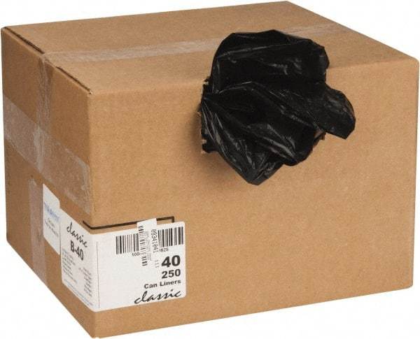 PRO-SOURCE - 0.65 mil Thick, Household/Office Trash Bags - 33" Wide x 39" High, Black - Eagle Tool & Supply