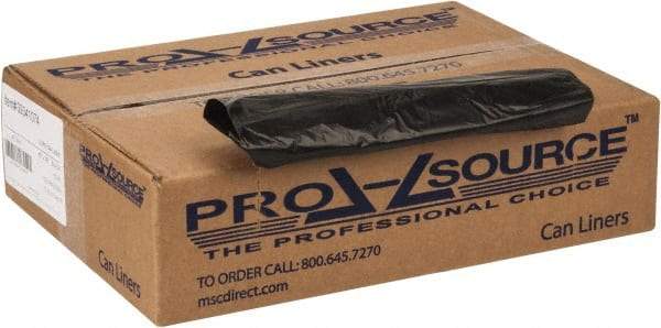 PRO-SOURCE - 0.8 mil Thick, Household/Office Trash Bags - 40" Wide x 46" High, Black - Eagle Tool & Supply