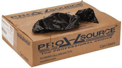 PRO-SOURCE - 1 mil Thick, Heavy-Duty Trash Bags - 40" Wide x 46" High, Black - Eagle Tool & Supply