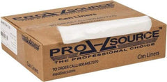 PRO-SOURCE - 0.8 mil Thick, Household/Office Trash Bags - 40" Wide x 46" High, Clear - Eagle Tool & Supply