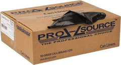 PRO-SOURCE - 1.25 mil Thick, Heavy-Duty Trash Bags - 43" Wide x 48" High, Black - Eagle Tool & Supply