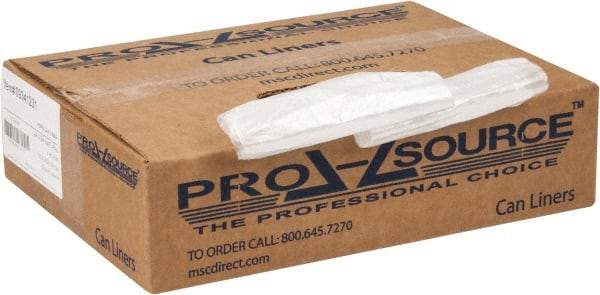 PRO-SOURCE - 0.31 mil Thick, Household/Office Trash Bags - 24" Wide x 24" High, Clear - Eagle Tool & Supply