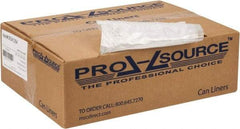 PRO-SOURCE - 0.39 mil Thick, Household/Office Trash Bags - 30" Wide x 37" High, Clear - Eagle Tool & Supply