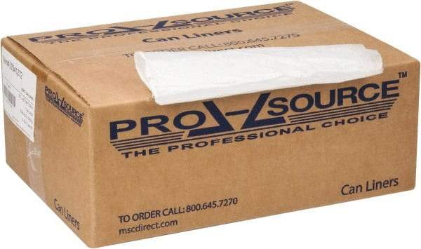 PRO-SOURCE - 0.43 mil Thick, Household/Office Trash Bags - 33" Wide x 40" High, Clear - Eagle Tool & Supply