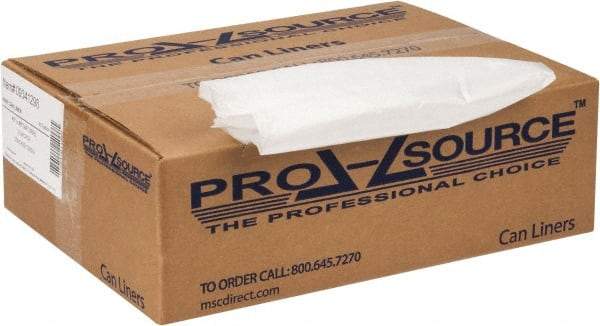 PRO-SOURCE - 0.47 mil Thick, Household/Office Trash Bags - 40" Wide x 48" High, Clear - Eagle Tool & Supply