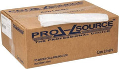 PRO-SOURCE - 1.75 mil Thick, Heavy-Duty Trash Bags - Linear Low-Density Polyethylene (LLDPE), 50" Wide x 60" High, Clear - Eagle Tool & Supply