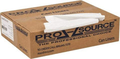 PRO-SOURCE - 0.8 mil Thick, Household/Office Trash Bags - 33" Wide x 39" High, White - Eagle Tool & Supply