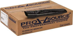 PRO-SOURCE - 1 mil Thick, Heavy-Duty Trash Bags - 38" Wide x 58" High, Black - Eagle Tool & Supply