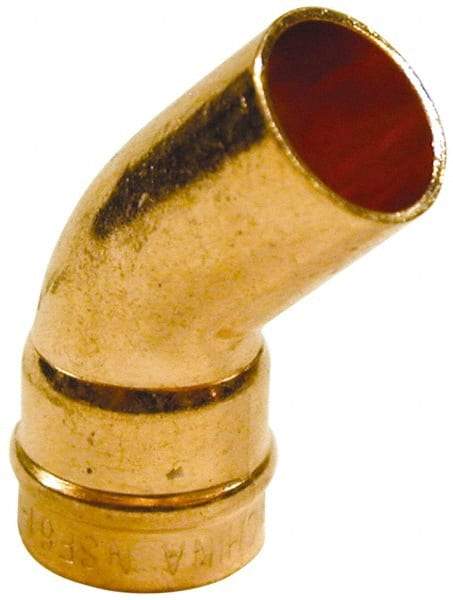 B&K Mueller - 1/2" Copper Pipe 45° Elbow - C x Ftg, Presoldered - Eagle Tool & Supply