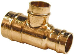 B&K Mueller - 3/4 x 1/2 x 3/4" Copper Pipe Tee - C x C x C, Presoldered - Eagle Tool & Supply