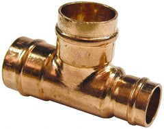 B&K Mueller - 3/4 x 3/4 x 1/2" Copper Pipe Tee - C x C x C, Presoldered - Eagle Tool & Supply